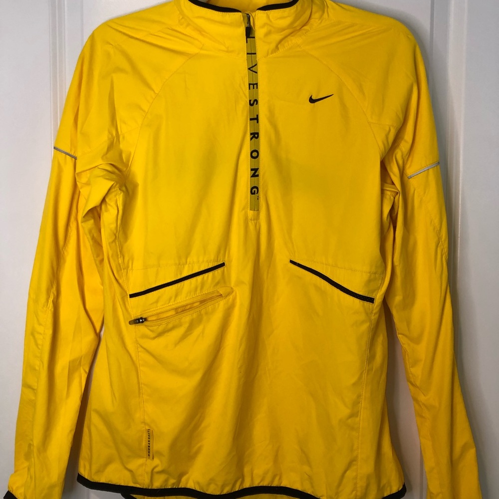 Nike live strong half zip wind breaker